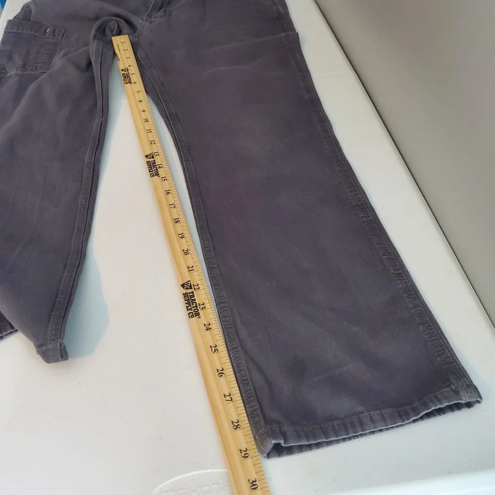 Ariat Rebar M4 Mens 34x30 Charcoal Gray Low Rise Straight Leg Work Pants Canvas